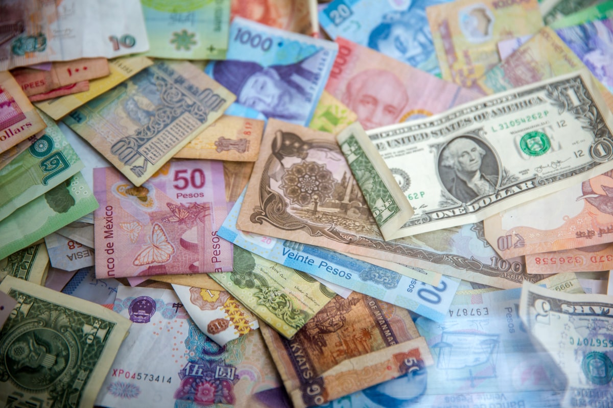 Global currencies affected by interest rate changes